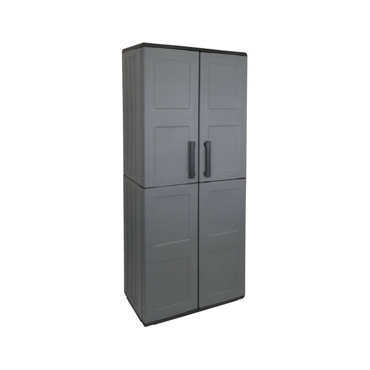 WFX Utility Broom Cupboard For Outdoor Or Indoor Use 2 Door And 3